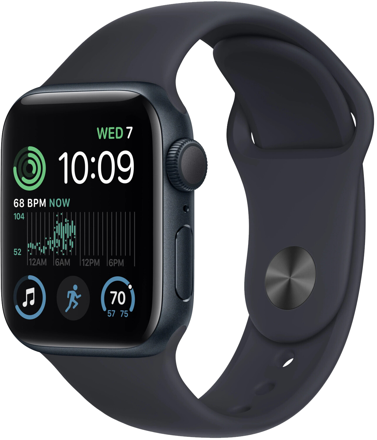 Apple Watch SE 2022 LTE Mitternacht Alu 44mm Sportarmband Mitternacht - Onhe Vertrag
