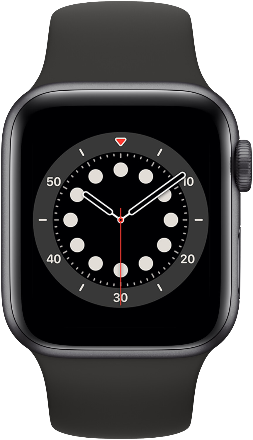 Apple Watch SE LTE Space Grau 44mm Sportarmband Schwarz MYF02 - Ohne Vertrag