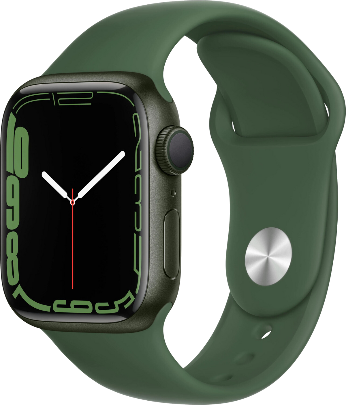 Apple Watch 7 grün Alu 41mm Sportarmband Klee MKN03 - Onhe Vertrag