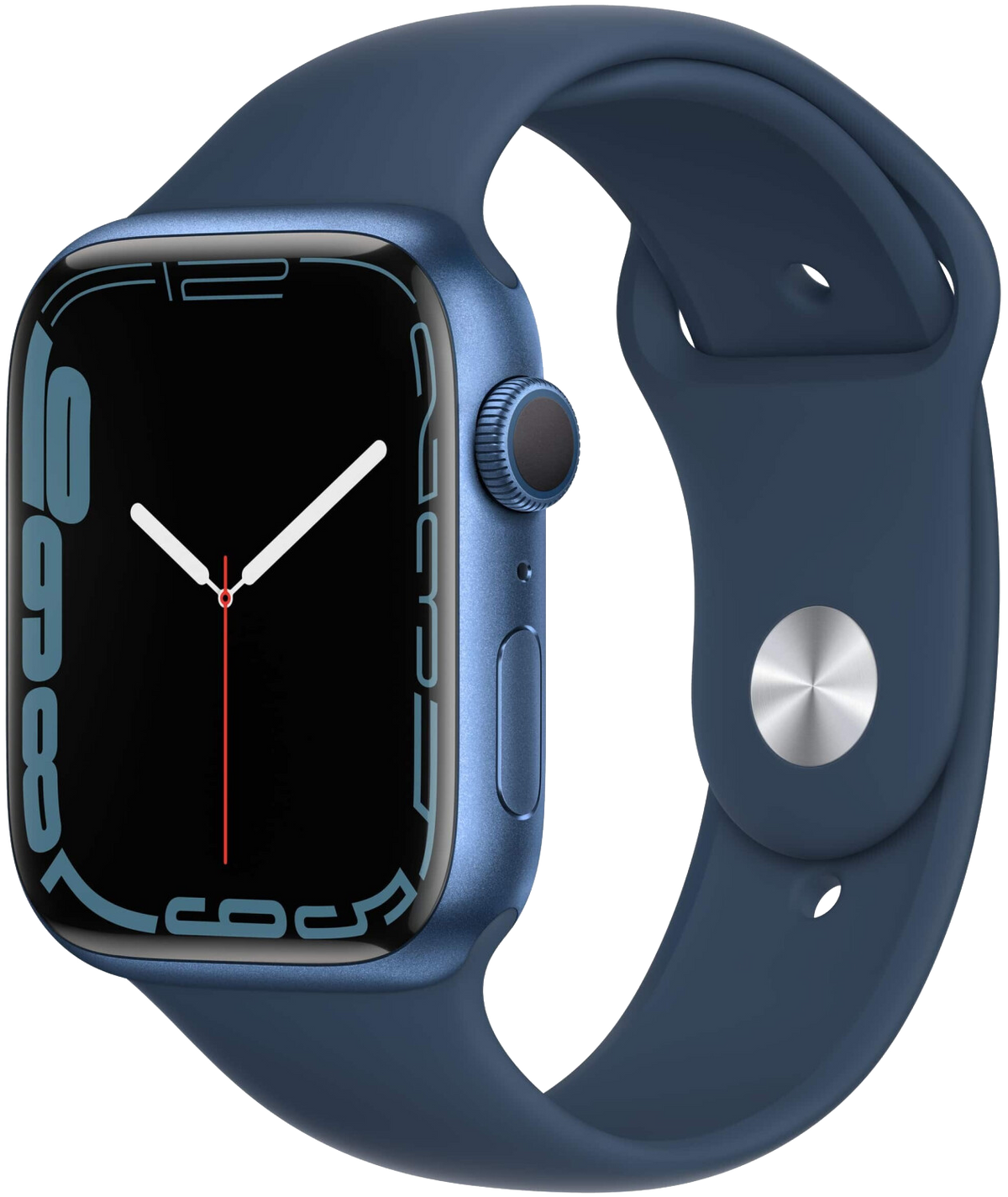 Apple Watch 7 GPS Alu 45mm Sportarmband Abyssblau MKN83 - Ohne Vertrag