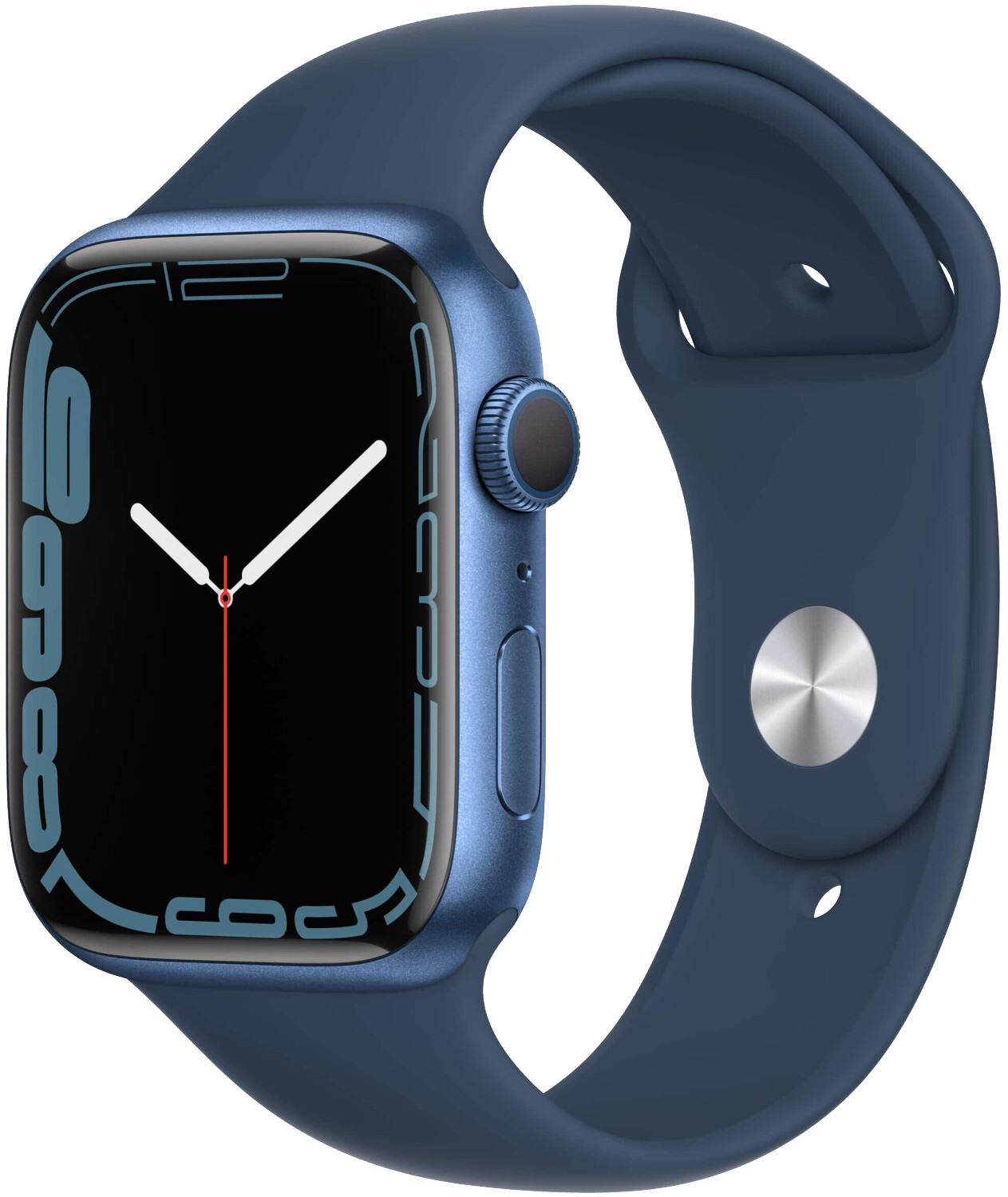 Apple Watch 7 GPS Alu 45mm Sportarmband Abyssblau MKN83 - Ohne Vertrag