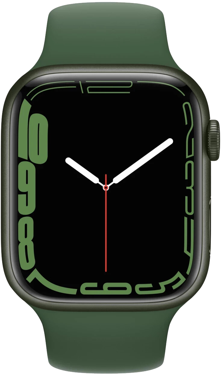 Apple Watch 7 45mm Alu Sportarmband Klee MKN73 - Ohne Vertrag