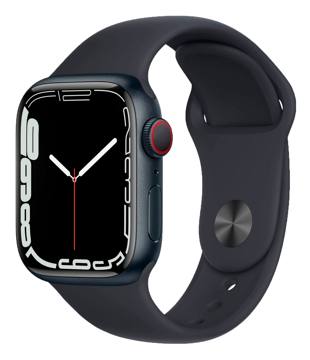 Apple Watch 7 45mm Alu Sportarmband Mitternacht MKN53 - Ohne Vertrag