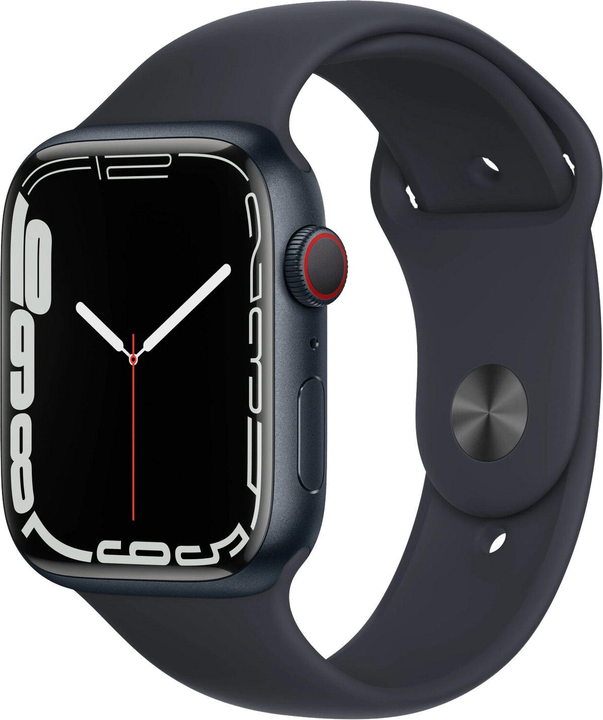 Apple Watch 7 4G 45mm Aluminium Sportarmband Mitternacht MKJP3 - Ohne Vertrag