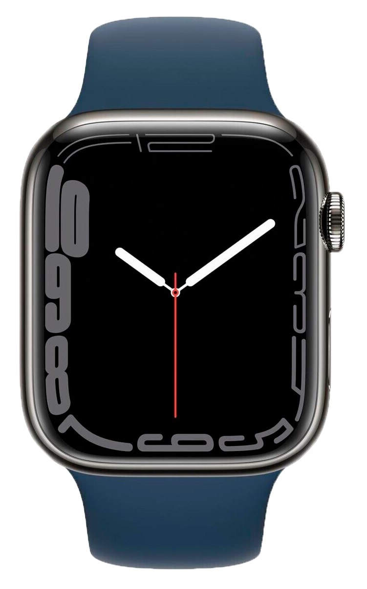 Apple Watch 7 LTE 45mm Edelstahl Sportarmband Abyssblau MKL23 - Ohne Vertrag