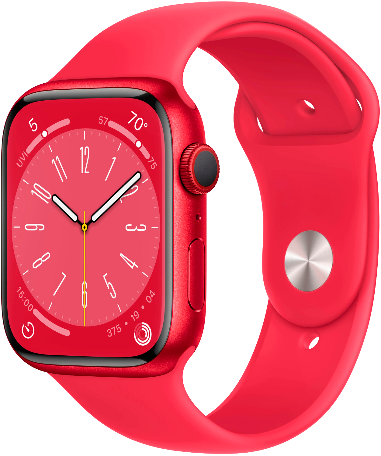 Apple Watch 8 LTE red Alu 45mm Sportarmband red MNKA3 - Ohne Vertrag