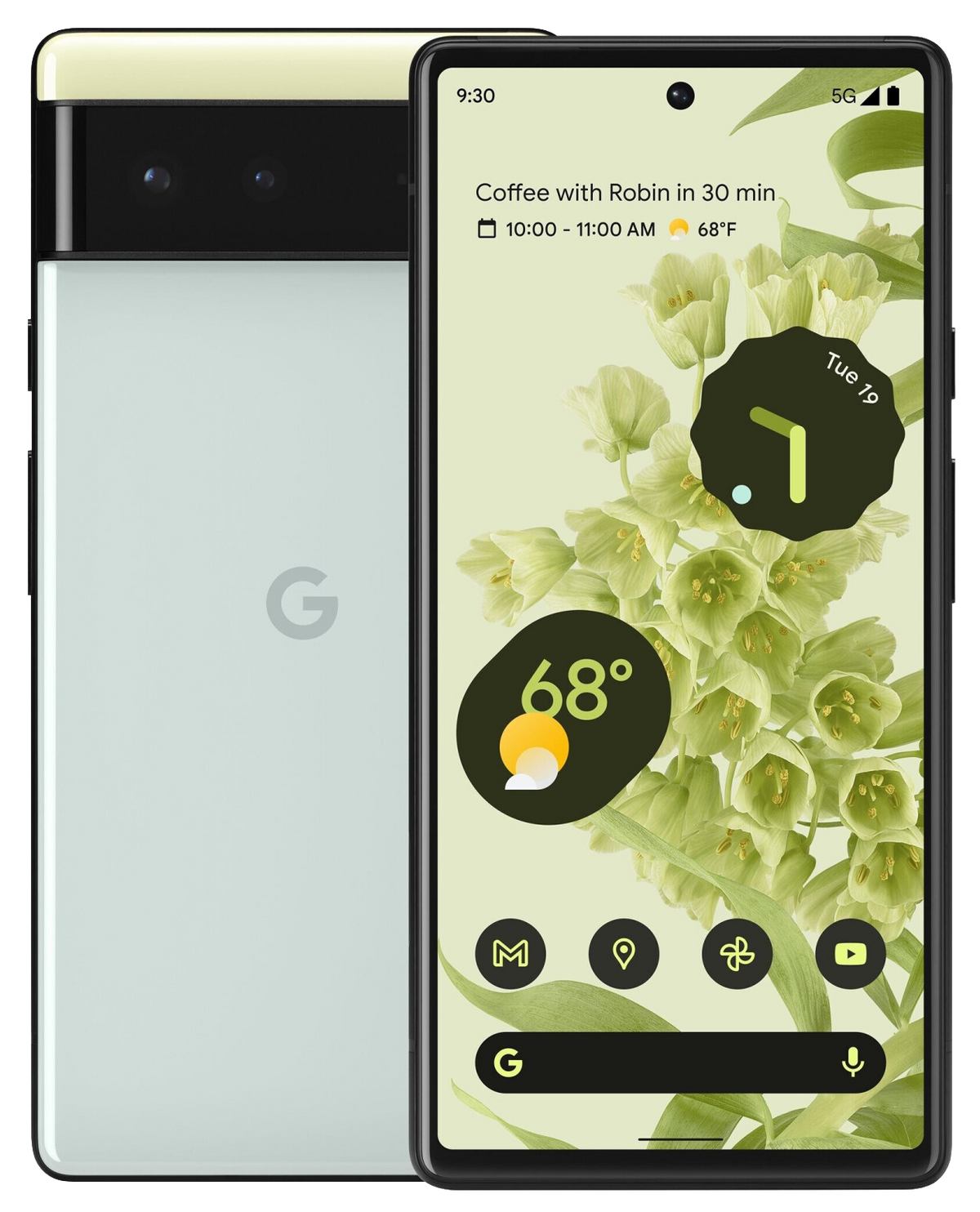 Google Pixel 6 5G Dual-SIM grün - Onhe Vertrag