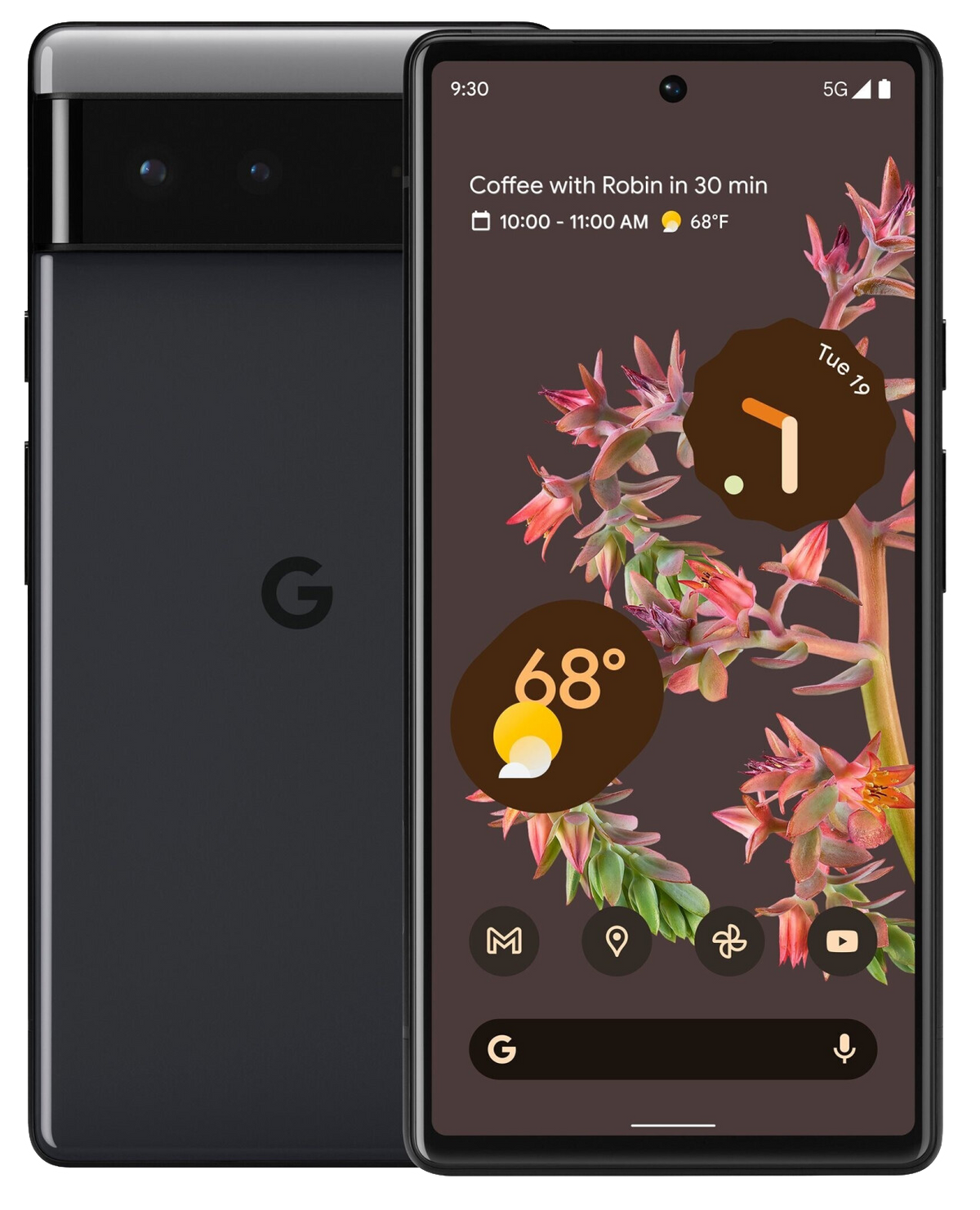 Google Pixel 6 5G Dual-SIM schwarz - Onhe Vertrag