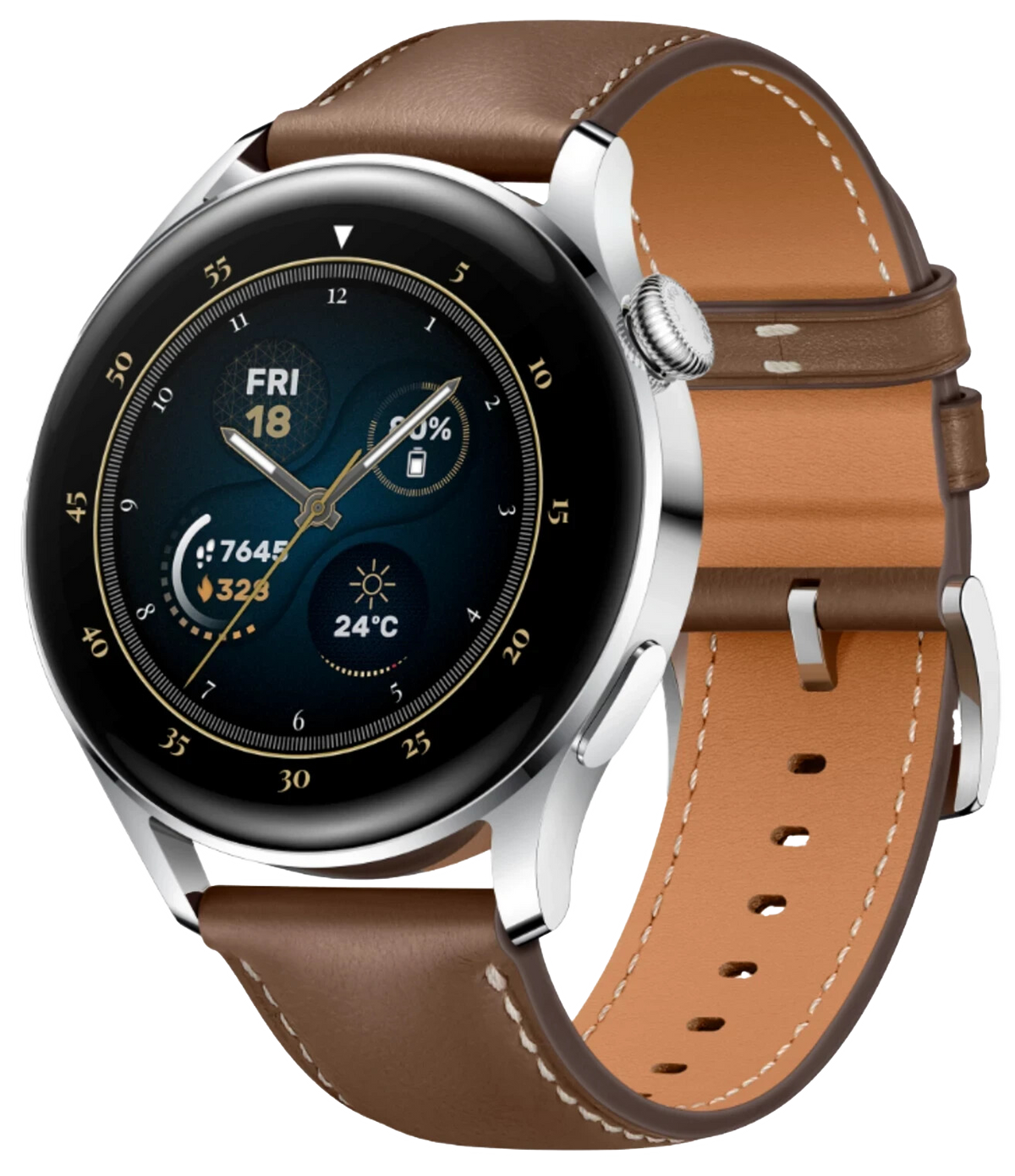 Huawei Watch 3 Classic Brown - Onhe Vertrag