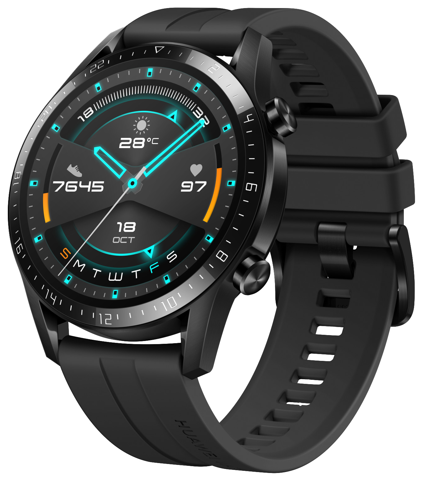 Huawei Watch GT 2 46mm Sport schwarz - Ohne Vertrag