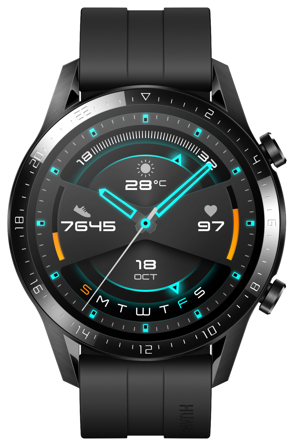 Huawei Watch GT 2 46mm Sport schwarz - Ohne Vertrag