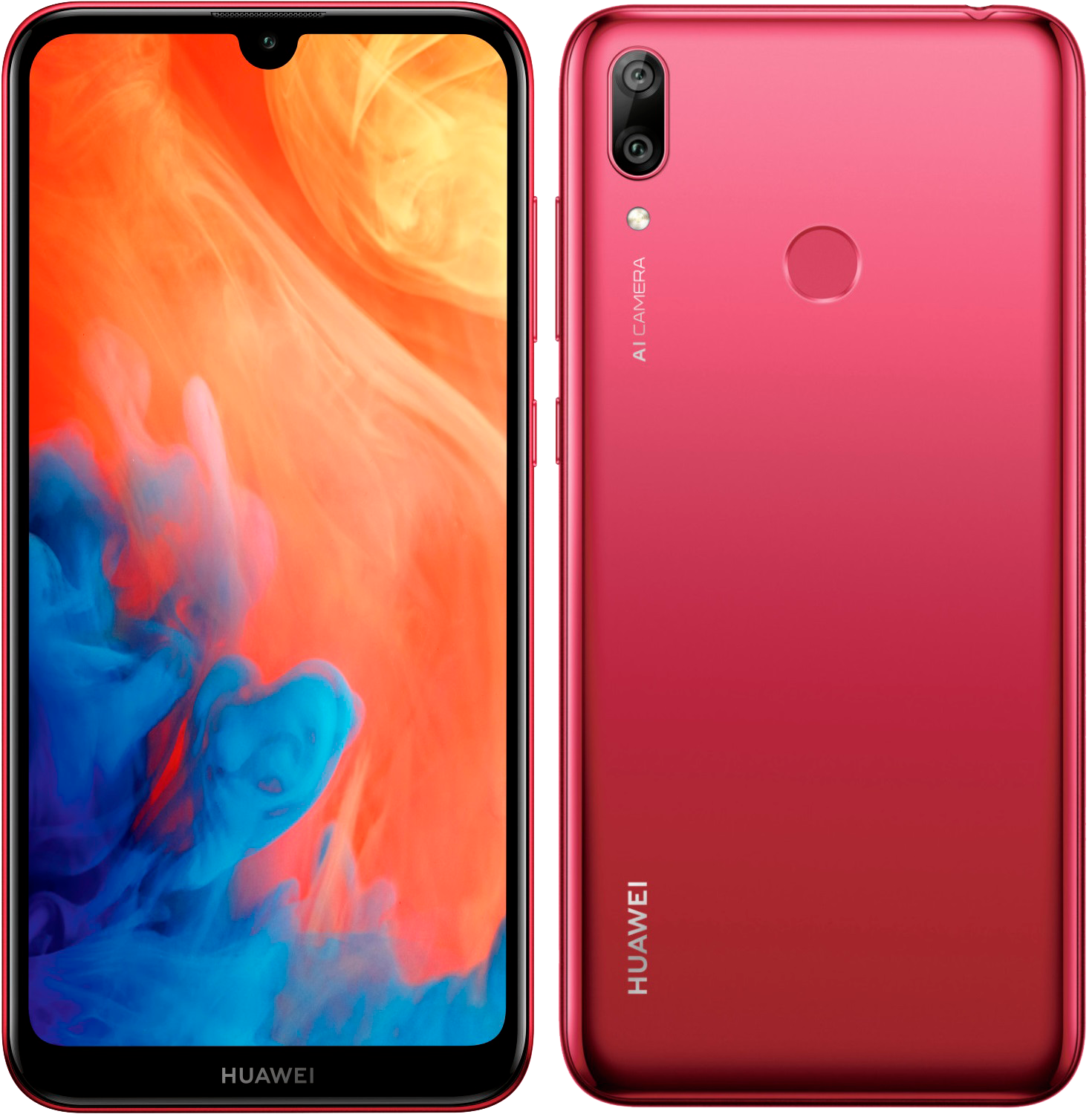 Huawei Y7 (2019) rot - Ohne Vertrag