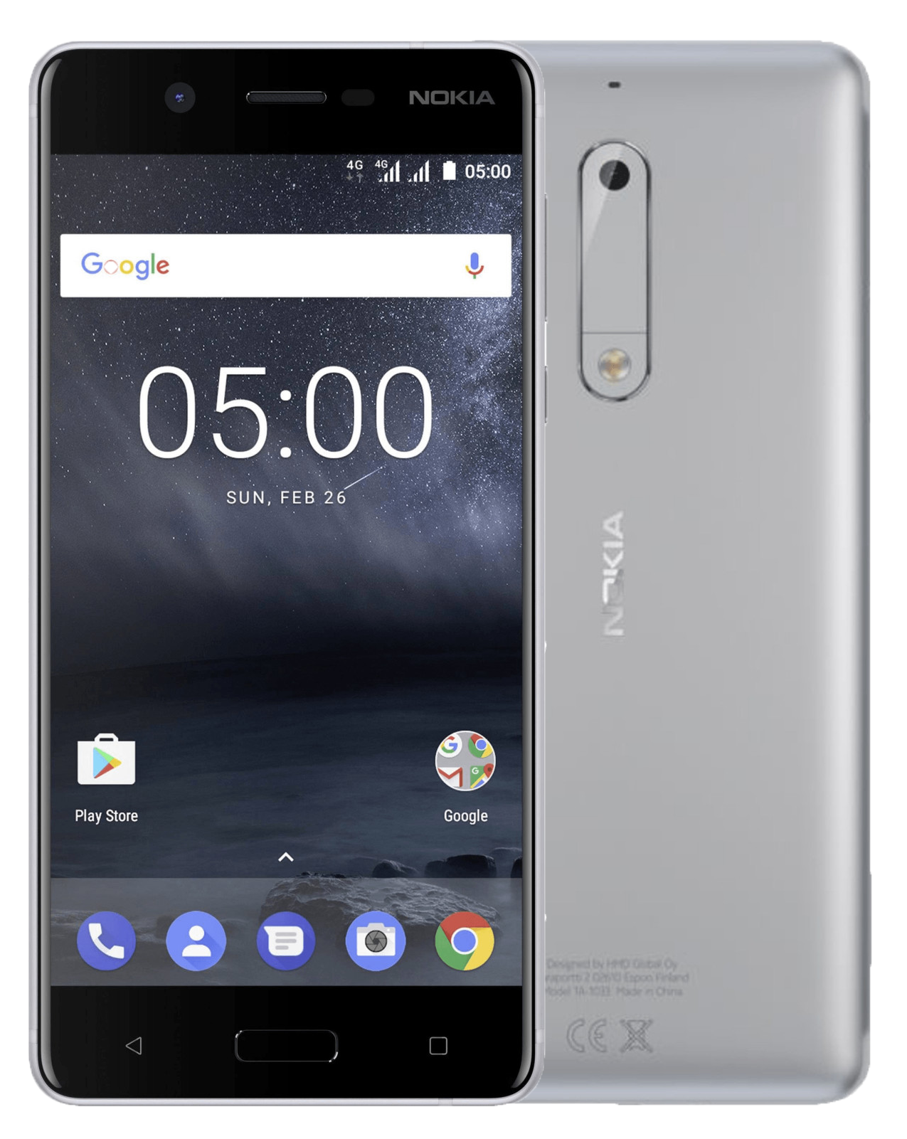 Nokia 5 Dual-SIM  silber - Ohne Vertrag