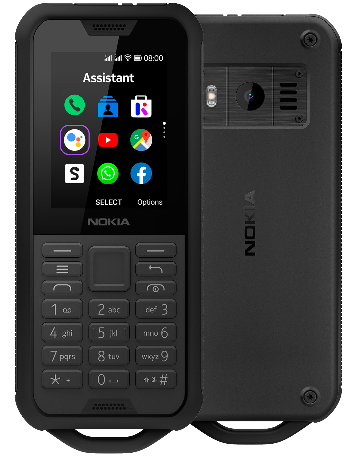Nokia 800 Tough Dual-SIM schwarz - Ohne Vertrag