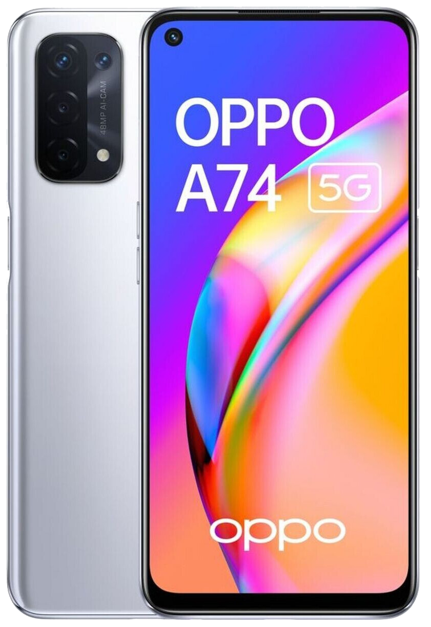 Oppo A74 5G Dual-SIM silber - Ohne Vertrag